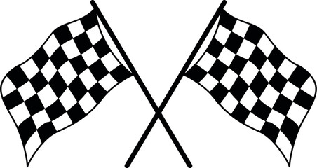 double crossed checkered flags eps vector file racing flag motorbike racing , car racing flag ,Finnish line flag