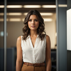 woman in an office