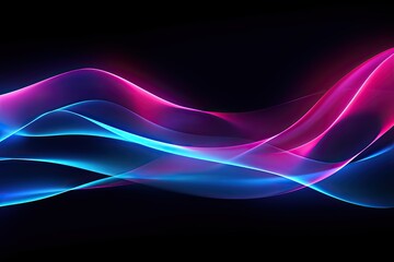 Abstract background with glowing neon moving wave lines. Data transfer concept wallpaper
