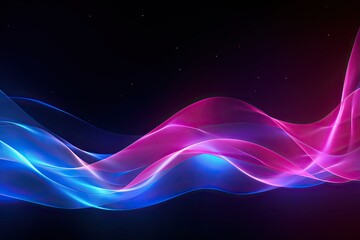 Abstract background with glowing neon moving wave lines. Data transfer concept wallpaper