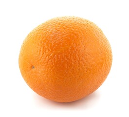 One orange on a white background