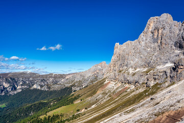 Rosengartenspitze Cima Catinaccio mountain in the Dolomites, South Tyrol, Italy