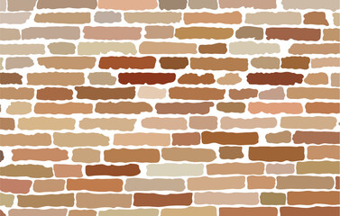 hand drawn brick wall. brick wall background