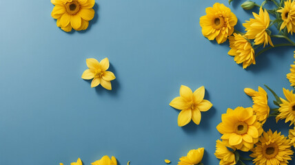 spring flowers border