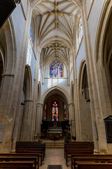 Fototapeta na wymiar Collégiale Notre-Dame des Marais de Villefranche-sur-Saône
