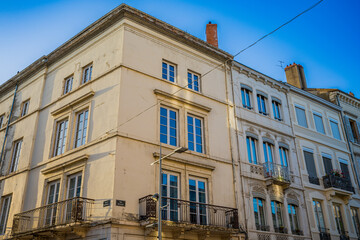 Fototapeta premium Rue Nationale à Villefranche-sur-Saône