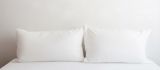 Fototapeta na wymiar white mattress bed with a pillow