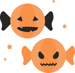 Halloween pumpkin candy 