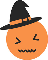 Halloween Witch Ghost Icon
