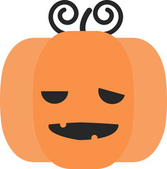 Halloween Pumpkin Ghost Icon
