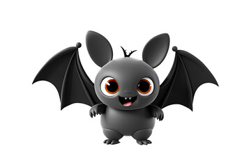Cute bat, Halloween theme, isolated on a transparent background, , ready for placement, png