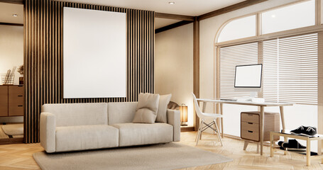 Sofa furniture and modern room interior design minimal