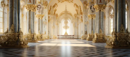 Fotobehang Winter Palace interior in St Petersburg Russia © Vusal