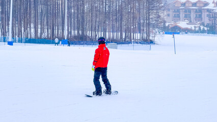Baishan Mayor Baishan-Skiing boy