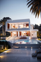 Obraz premium Luxusvilla, gen ai