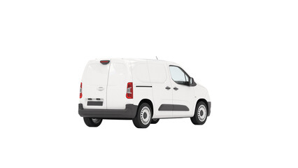 PNG Panel van illustration with transparent backround