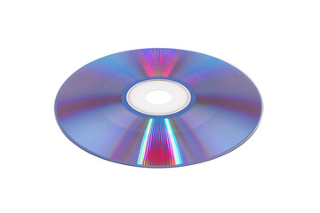 CD disk isolated on white background.