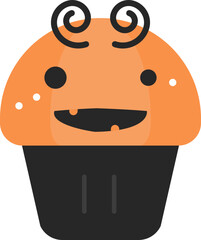 Halloween Ghost Muffin Icon
