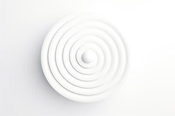 Fototapeta na wymiar clean circular swirl white background generative ai