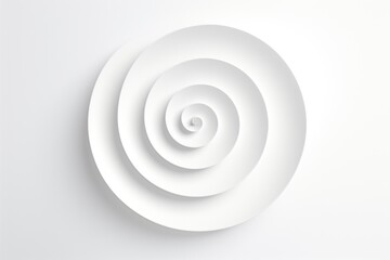 spiral on white background concept of business progress, growth 