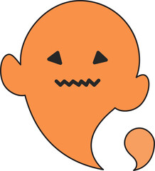 Halloween Ghost Flat Icon
