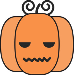 Halloween Pumpkin Ghost Icon
