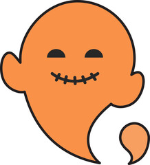 Halloween Ghost Flat Icon
