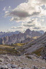 Fototapeta na wymiar The Dolomites are not only a paradise for hikers, climbers, and outdoor enthusiasts but also a UNESCO World Heritage site, celebrated for their exceptional natural beauty and geological significance.