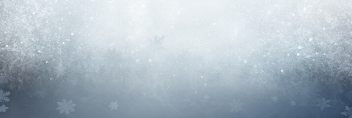 Obraz premium Panoramic Christmas white blue snow gradient background 