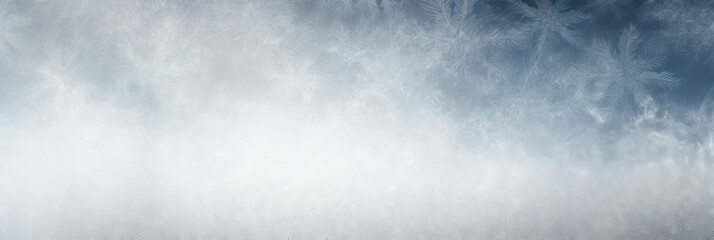  Panoramic winter  snow white blue gradient background  - obrazy, fototapety, plakaty