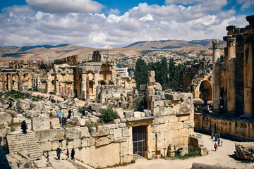 Ancient Heliopolis temple complex in Baalbek, Beqaa valley, Lebanon. UNESCO World heritage site © Philipp Berezhnoy