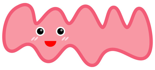 Smile shape icon. Vector illustration.	