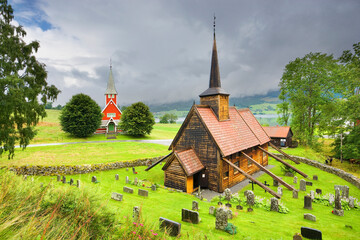 Fototapeta na wymiar Rodven Stave Church, Norway