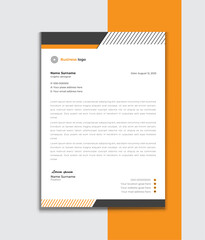 Modern clean Letterhead design template. business vector professional letterhead template design.