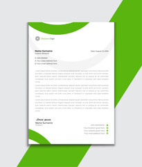 Corporate modern letterhead design. creative modern letterhead design template for business