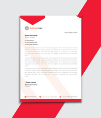 Modern Business Letterhead Design with creative color.