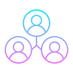 Teamwork Gradient Icon