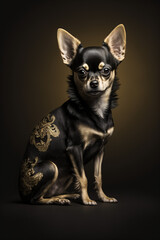 Black gold Chihuahua