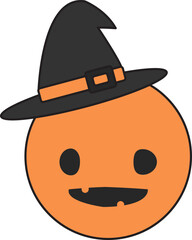 Halloween Witch Ghost Icon
