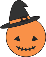 Halloween Witch Ghost Icon
