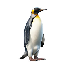 Fototapeta premium Penguin full body side view isolated on transparent background.