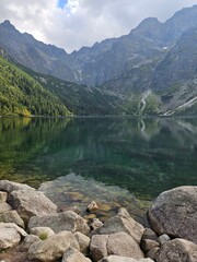 Morskie Oko lake in Tatra mountains - obrazy, fototapety, plakaty
