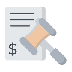 Tax Law Flat Icon