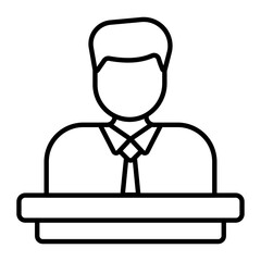 Advocate Outline Icon