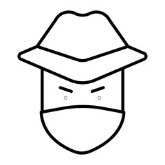 Criminal Outline Icon