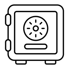 Secure Lock Outline Icon