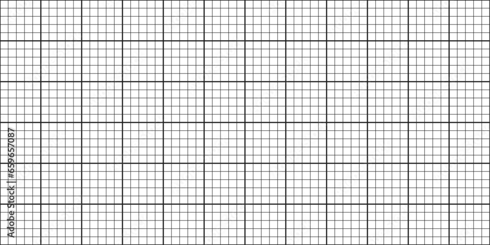 Poster A sheet of graph paper with a grid. Gray lined blank for drawing, studying, technical design or scale measurements.