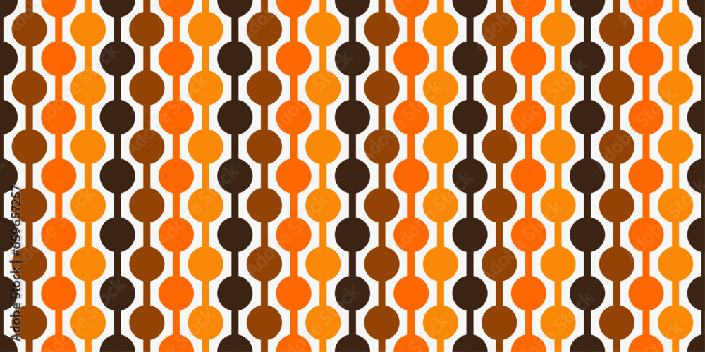 Fototapete lines and large dots. abstract color pattern of vertical lines, circles.