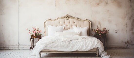 Vintage white bed from the Offset Collection