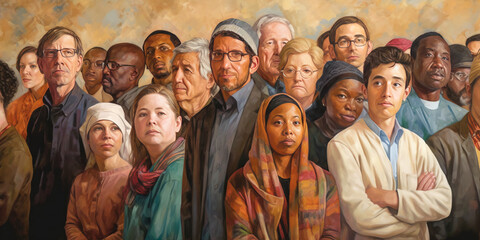 Group of different people